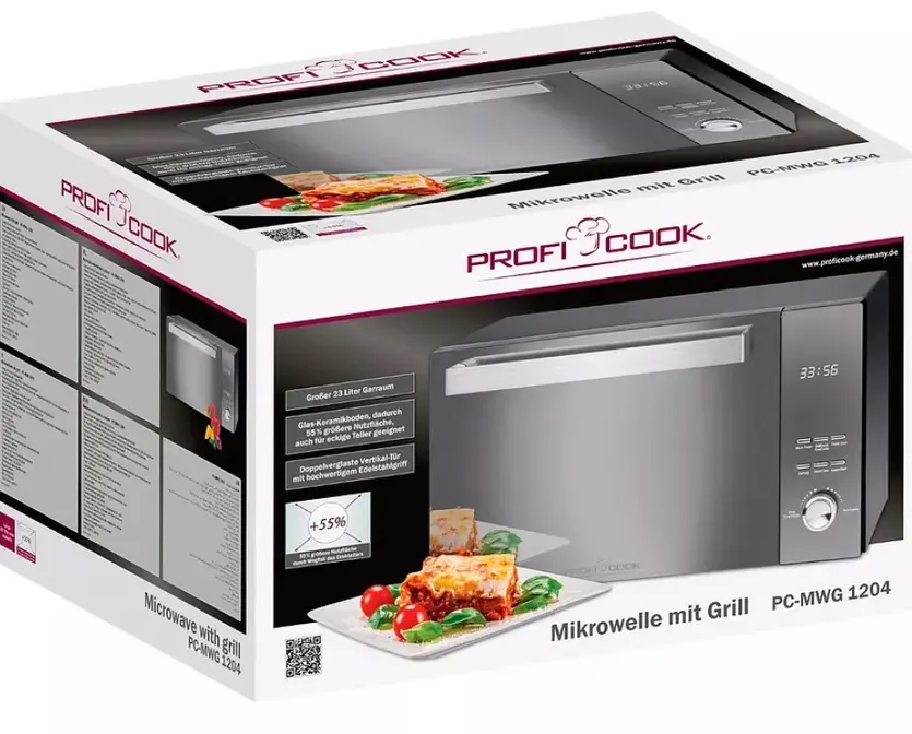 Микроволновая печь Profi Cook PC-MWG 1204 schwarz фото 4 в Ростове-на-Дону