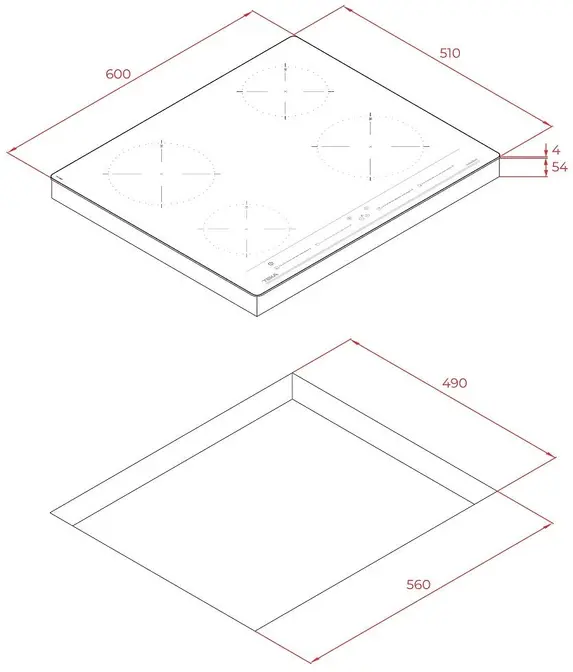 Индукционная стеклокерамич. панель Teka IZC 64010 MSS BLACK фото 10 в Ростове-на-Дону