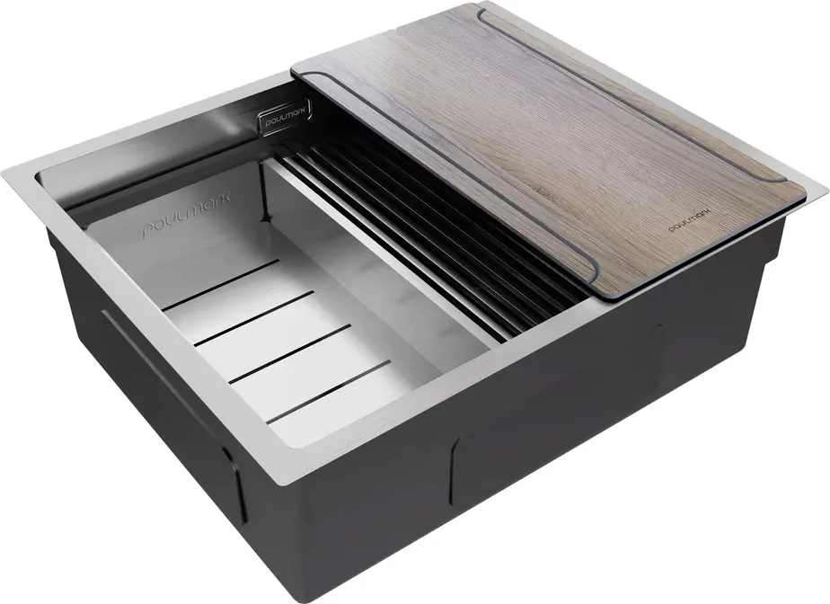 Мойка Paulmark NEXT-MULTI SINK 54 UNI PM785445-BS брашированная нерж.сталь фото 2 в Ростове-на-Дону Мойка Paulmark NEXT-MULTI SINK 54 UNI PM785445-BS брашированная нерж.сталь фото 2 в Ростове-на-Дону