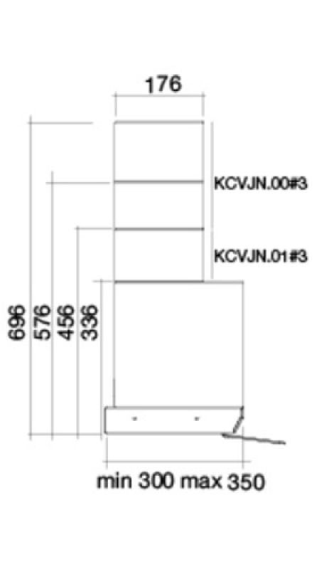 Воздуховод Falmec KCVJN.00#3 (для MOVE H185 + H185) фото 3 в Ростове-на-Дону