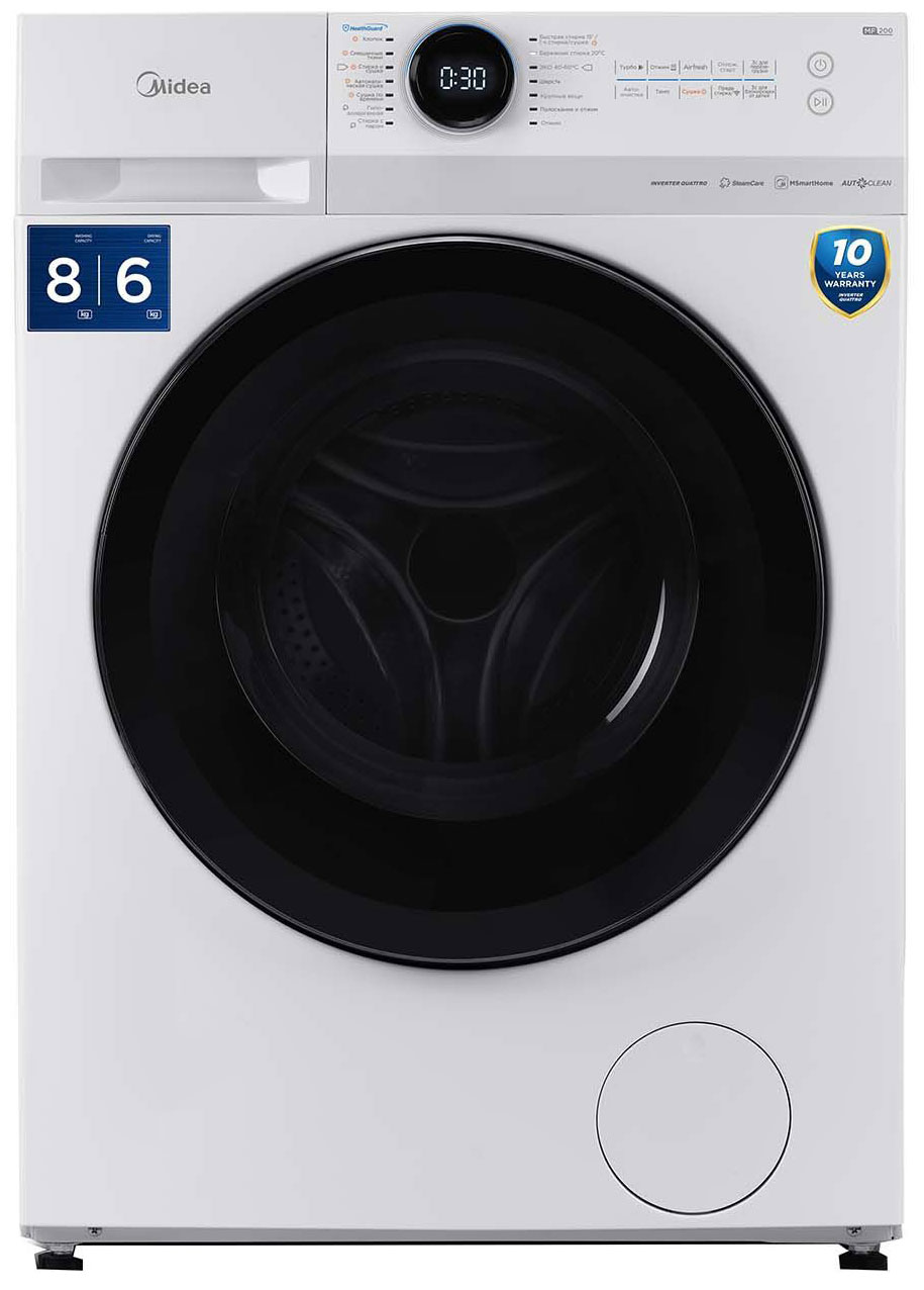 Стиральная машина с сушкой Midea MF200D80WBS/W-RU фото 1 в Ростове-на-Дону
