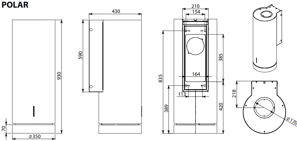 Вытяжка Falmec POLAR X 35 inox (800) фото 3 в Ростове-на-Дону Вытяжка Falmec POLAR X 35 inox (800) фото 3 в Ростове-на-Дону