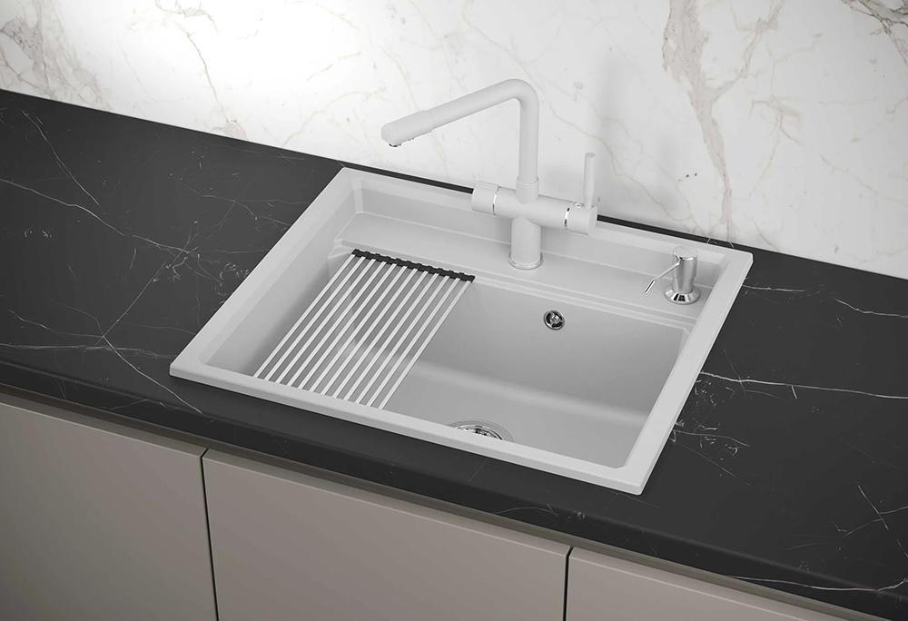 Мойка GRANULA Kitchen Space 6003, ЧЁРНЫЙ фото 5 в Ростове-на-Дону