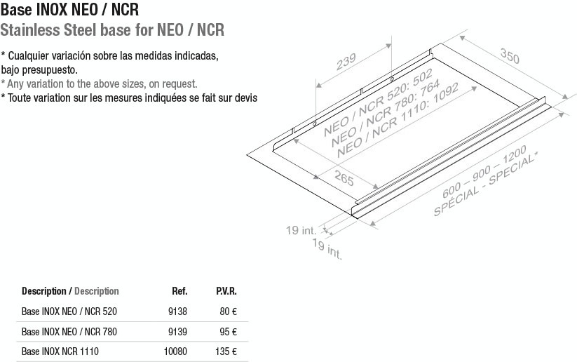Вытяжка PANDO NEO/52 INOX V. 830 SEC фото 3 в Ростове-на-Дону