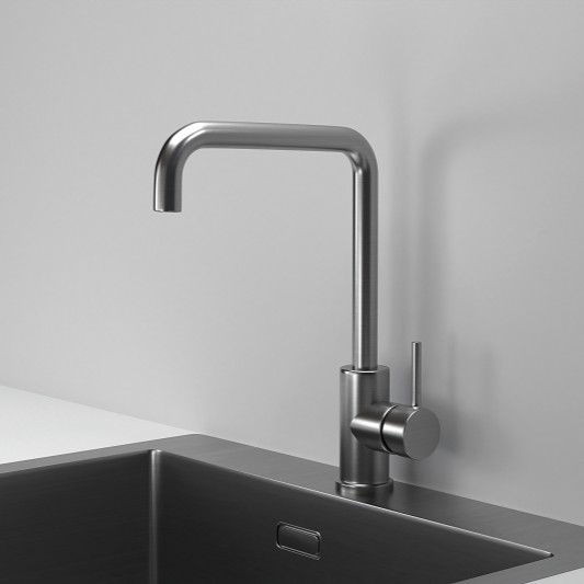 Смеситель GRANULA Kitchen Space 7110, СТАЛЬ САТИН фото 2 в Ростове-на-Дону
