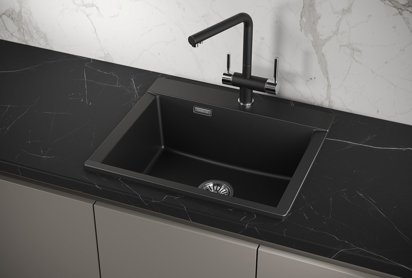 Мойка GRANULA Estetica 5804, ШВАРЦ фото 2 в Ростове-на-Дону