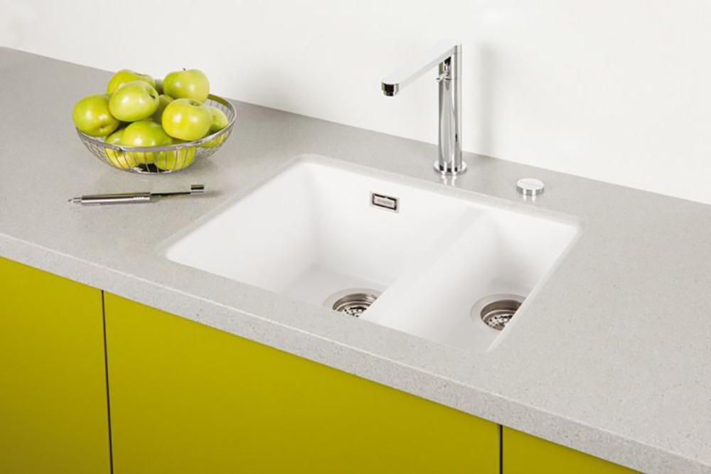 Мойка SCHOCK  Soho 60 Plus (N-150) Cristadur 550x430 (подстольный монтаж)серебристый камень фото 2 в Ростове-на-Дону