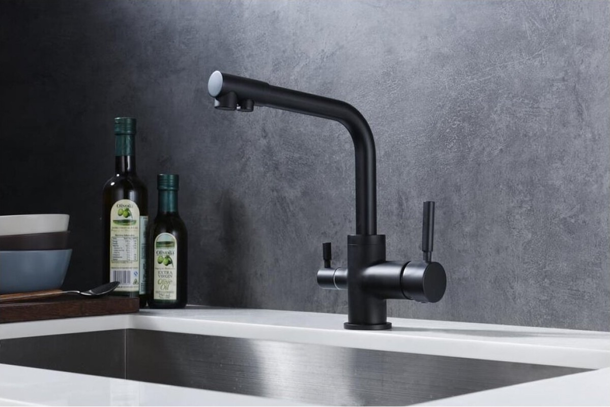 Смеситель Emar ЕС - 3003N black фото 2 в Ростове-на-Дону