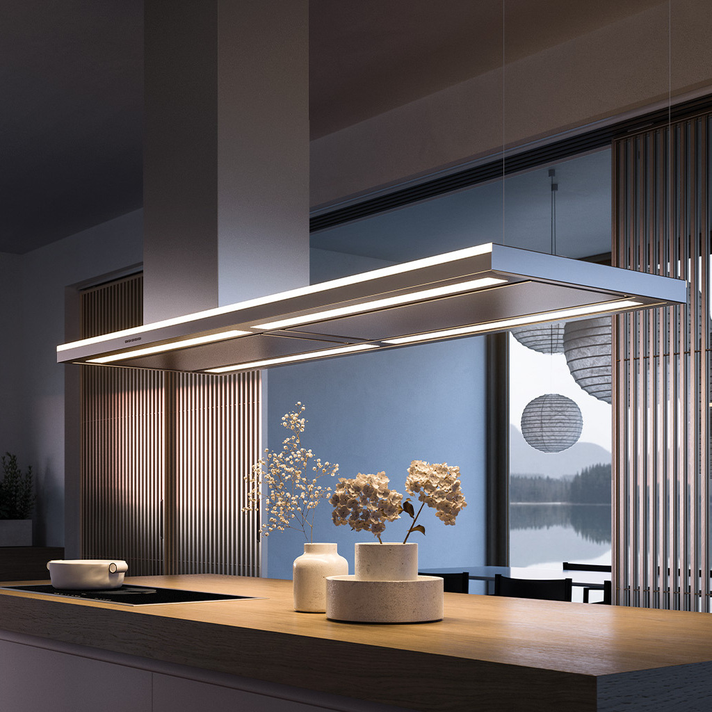 Вытяжка FALMEC LUMEN IS STEEL 175 SX, (вытяжка, островная, управ. с левой стороны) фото 2 в Ростове-на-Дону Вытяжка FALMEC LUMEN IS STEEL 175 SX, (вытяжка, островная, управ. с левой стороны) фото 2 в Ростове-на-Дону