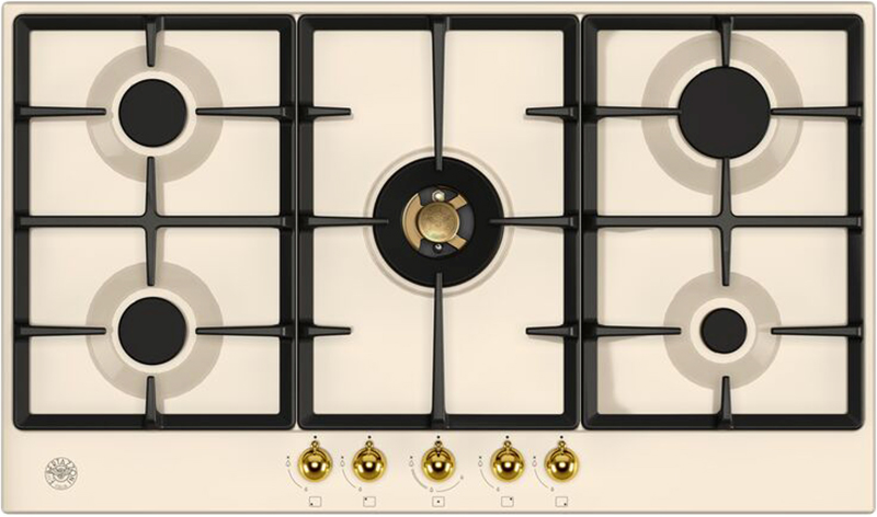 Газовая панель Bertazzoni P905CHERAG Слоновая кость, золотой фото 1 в Ростове-на-Дону