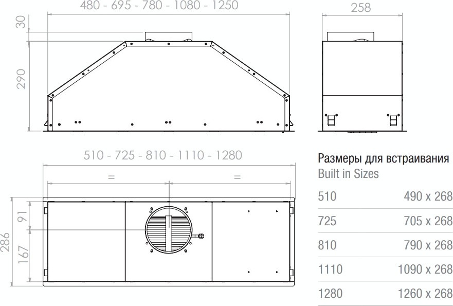 Вытяжка PANDO GTI/810 NEGRO V.1050 ECO SEC PLUS фото 3 в Ростове-на-Дону