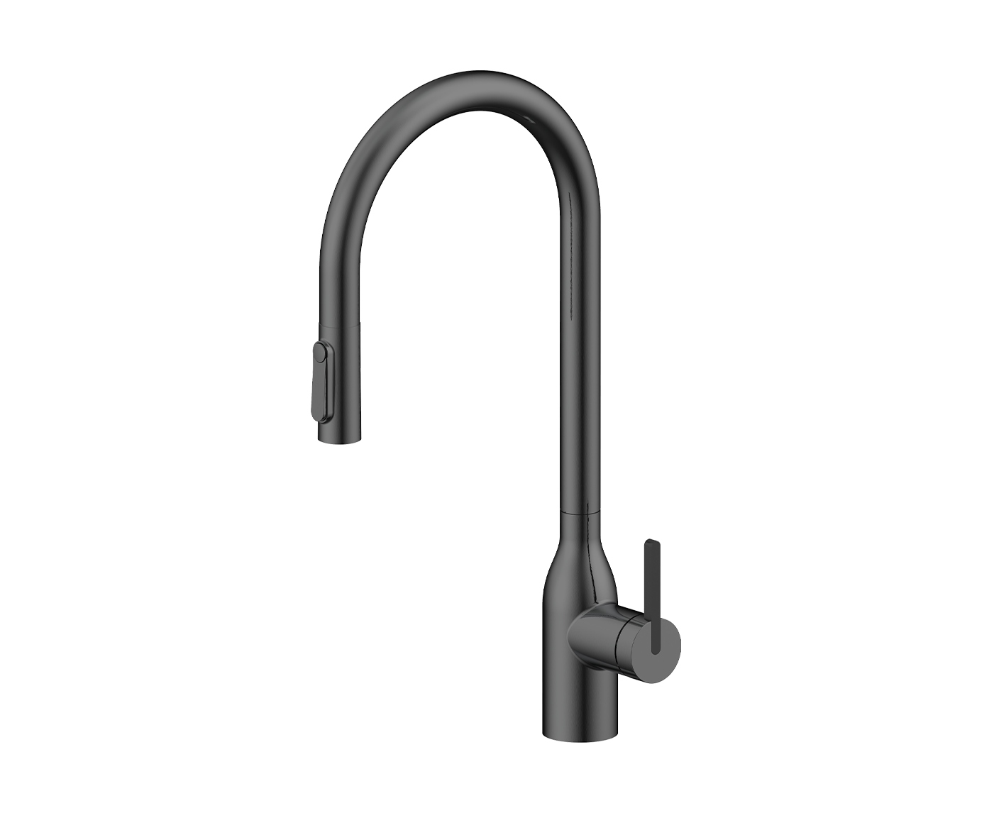 Смеситель Paulmark UNIVERSAL Un213880-GM вороненая сталь фото 1 в Ростове-на-Дону