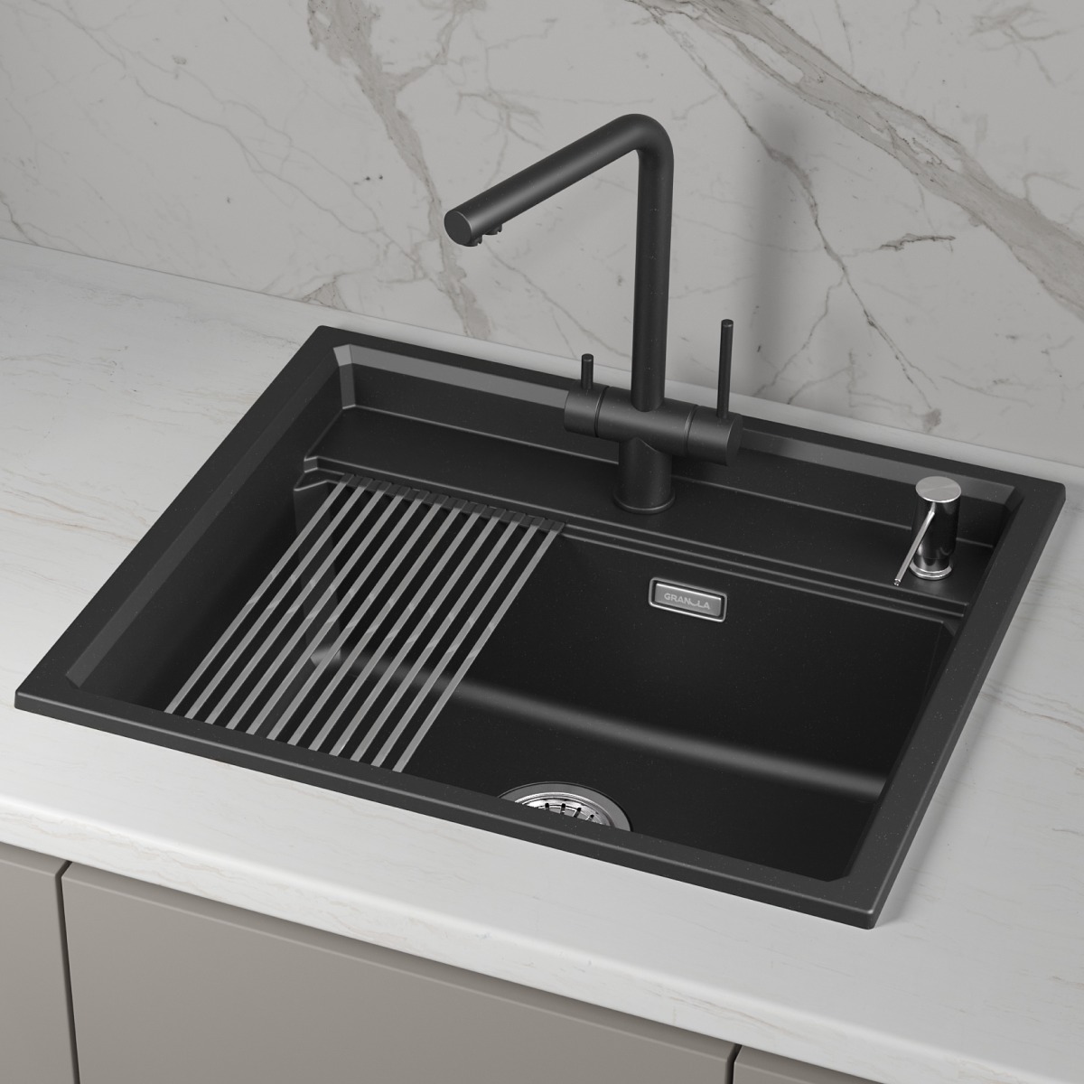 Мойка GRANULA Kitchen Space 6003i, ШВАРЦ фото 3 в Ростове-на-Дону Мойка GRANULA Kitchen Space 6003i, ШВАРЦ фото 3 в Ростове-на-Дону