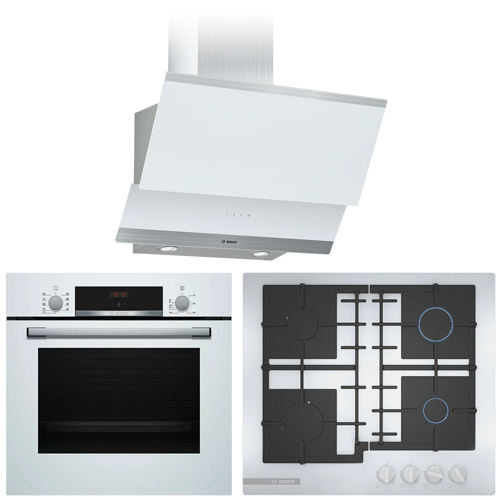 Bosch (варочная панель PNP6B2B92R + духовой шкаф HBF534EW0R + вытяжка DWK065G20T) в Ростове-на-Дону