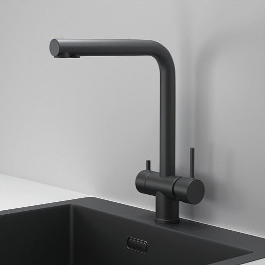 Смеситель GRANULA Kitchen Space 7011, ЧЕРНЫЙ МАТОВЫЙ фото 2 в Ростове-на-Дону Смеситель GRANULA Kitchen Space 7011, ЧЕРНЫЙ МАТОВЫЙ фото 2 в Ростове-на-Дону