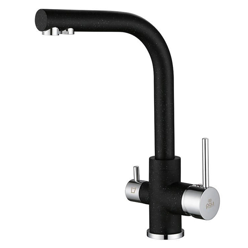 Смеситель Paulmark ESSEN Es213011-308 черный в Ростове-на-Дону Смеситель Paulmark ESSEN Es213011-308 черный в Ростове-на-Дону