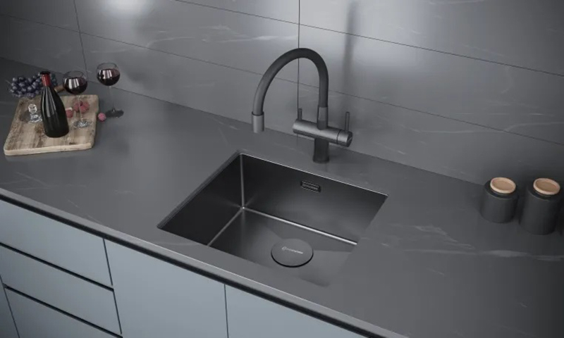 Мойка кухонная KUCHENSTERN KRAFT 50 501SS50 Нержавеющая сталь фото 2 в Ростове-на-Дону