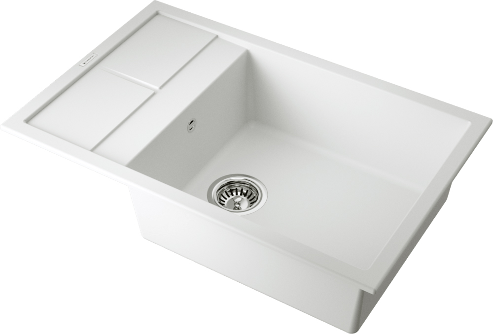 Мойка Omoikiri Sakaime 78-LB-WH Tetogranit/белый(арт.4993903) фото 2 в Ростове-на-Дону