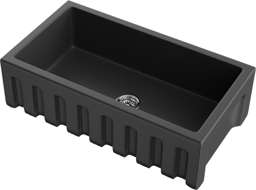 Кухонная мойка OMOIKIRI Mikura 83-BL Natceramic/черный (арт.4997081) фото 2 в Ростове-на-Дону
