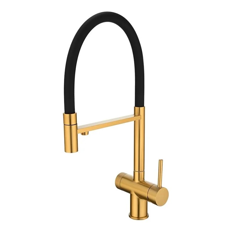 Смеситель Emar ЕС - 7024 PVD Golden в Ростове-на-Дону