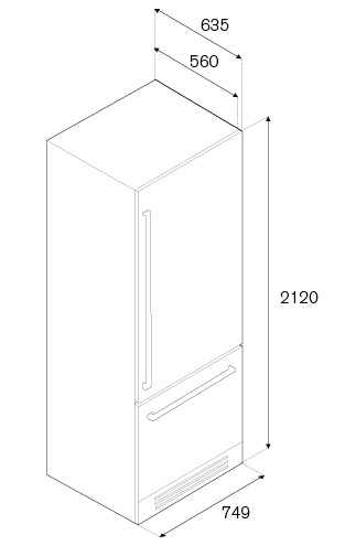 Холодильник Bertazzoni REF75PIXL петли слева фото 1 в Ростове-на-Дону Холодильник Bertazzoni REF75PIXL петли слева фото 1 в Ростове-на-Дону