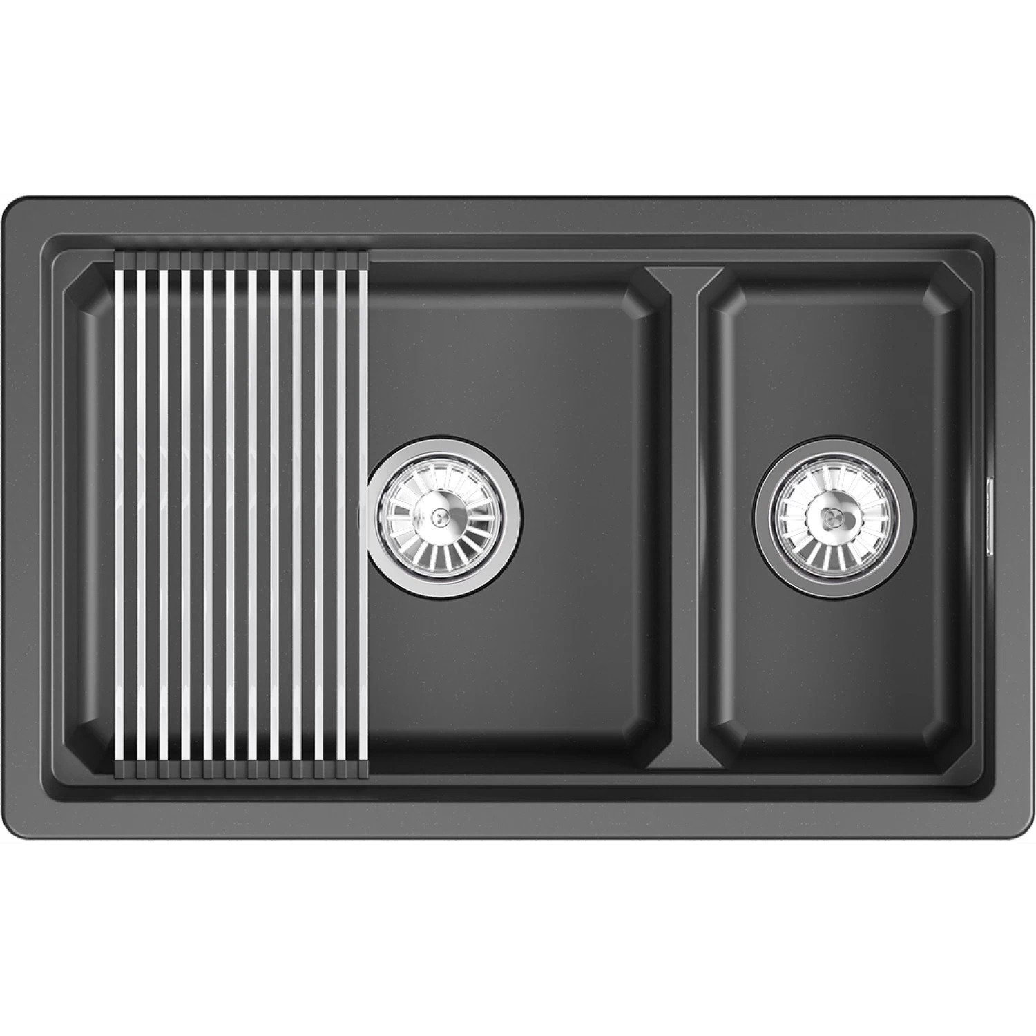 Мойка GRANULA Kitchen Space 7304iU, ШВАРЦ фото 2 в Ростове-на-Дону