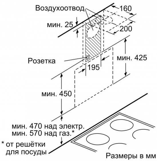 Вытяжка Bosch DWK68AK20T фото 8 в Ростове-на-Дону