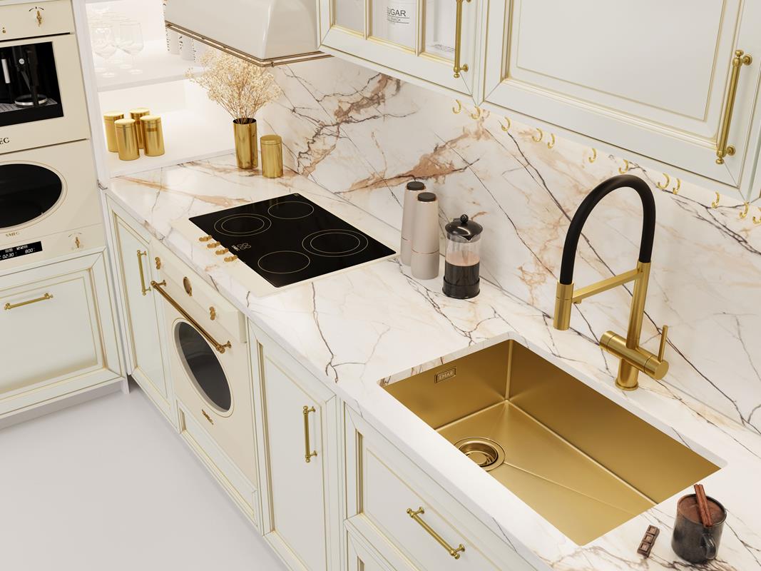 Мойка Emar EMB-660(UN) PVD Golden фото 2 в Ростове-на-Дону