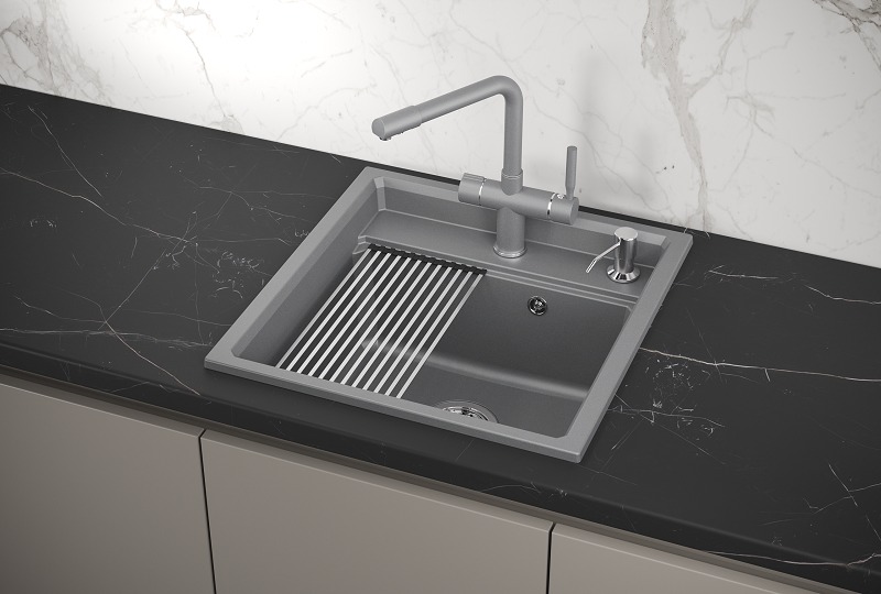 Мойка GRANULA Kitchen Space 5002, АЛЮМИНИУМ фото 3 в Ростове-на-Дону