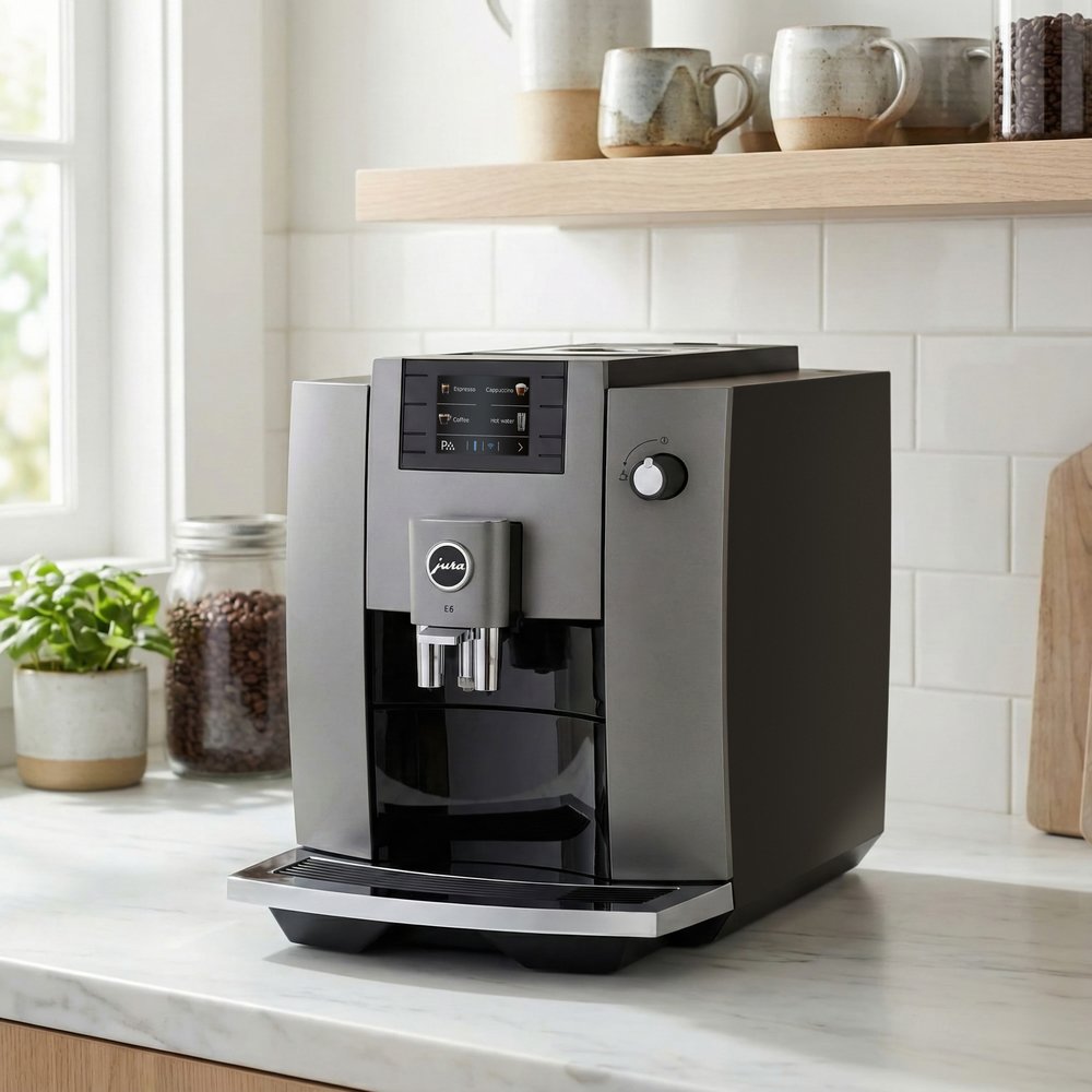 Кофемашина Jura E6 Dark Inox фото 2 в Ростове-на-Дону