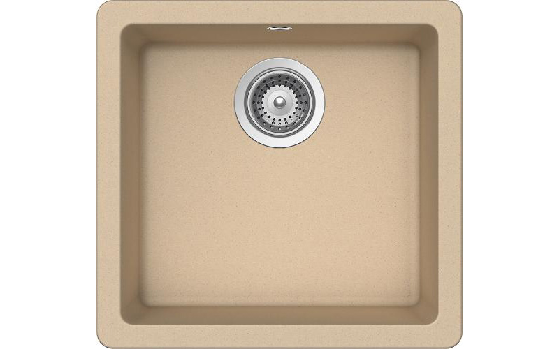 Мойка SCHOCK  Quadro 50 (N-100S) Cristalite 450x430 (подстольный монтаж) лунный камень в Ростове-на-Дону