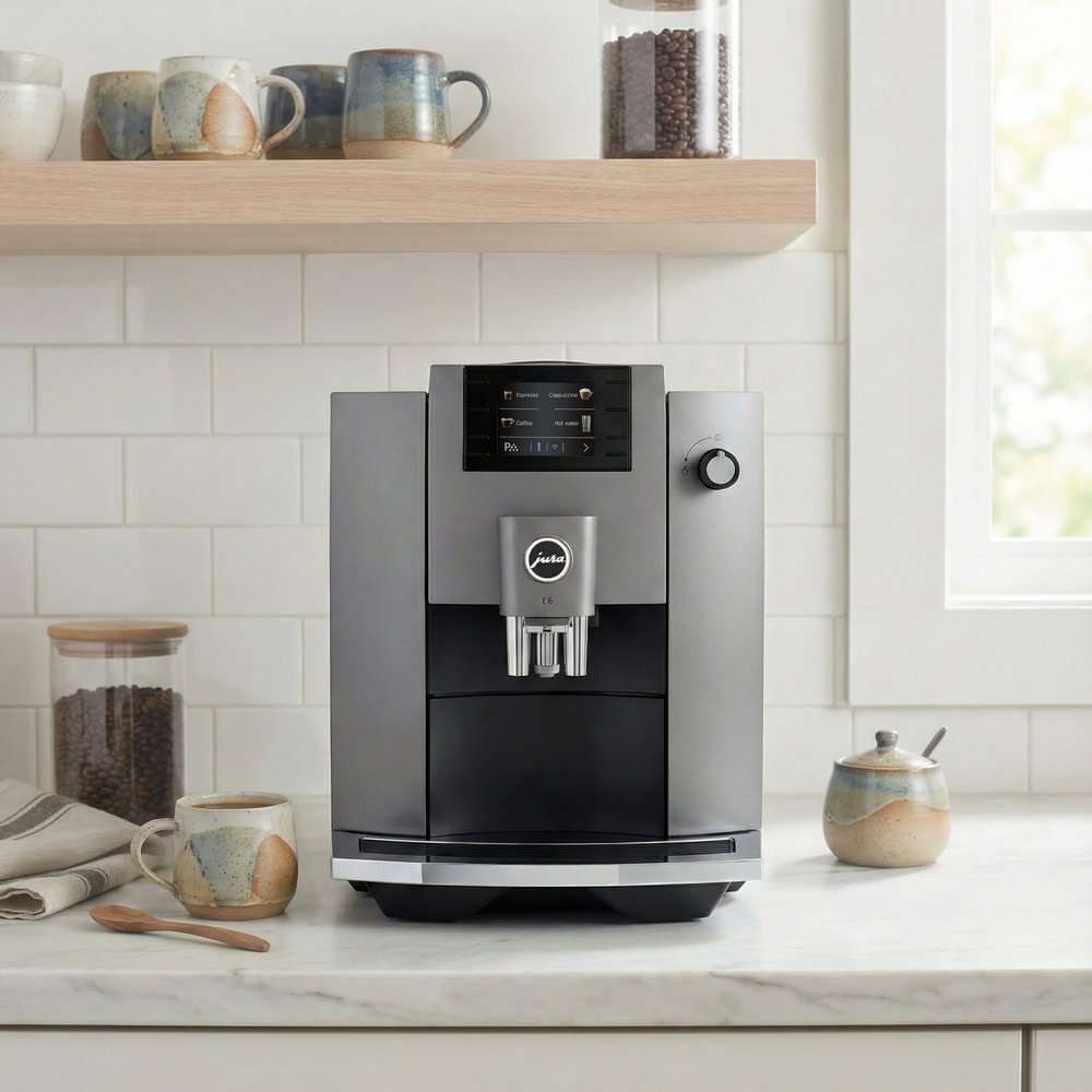 Кофемашина Jura E6 Dark Inox фото 4 в Ростове-на-Дону