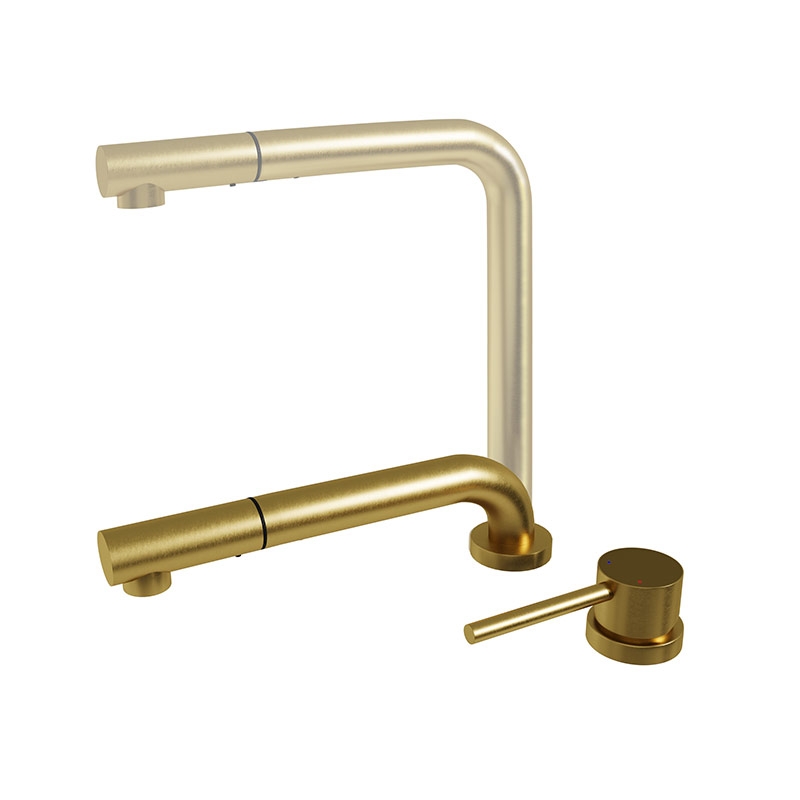 Смеситель Emar ЕС - 7027 PVD Golden фото 2 в Ростове-на-Дону
