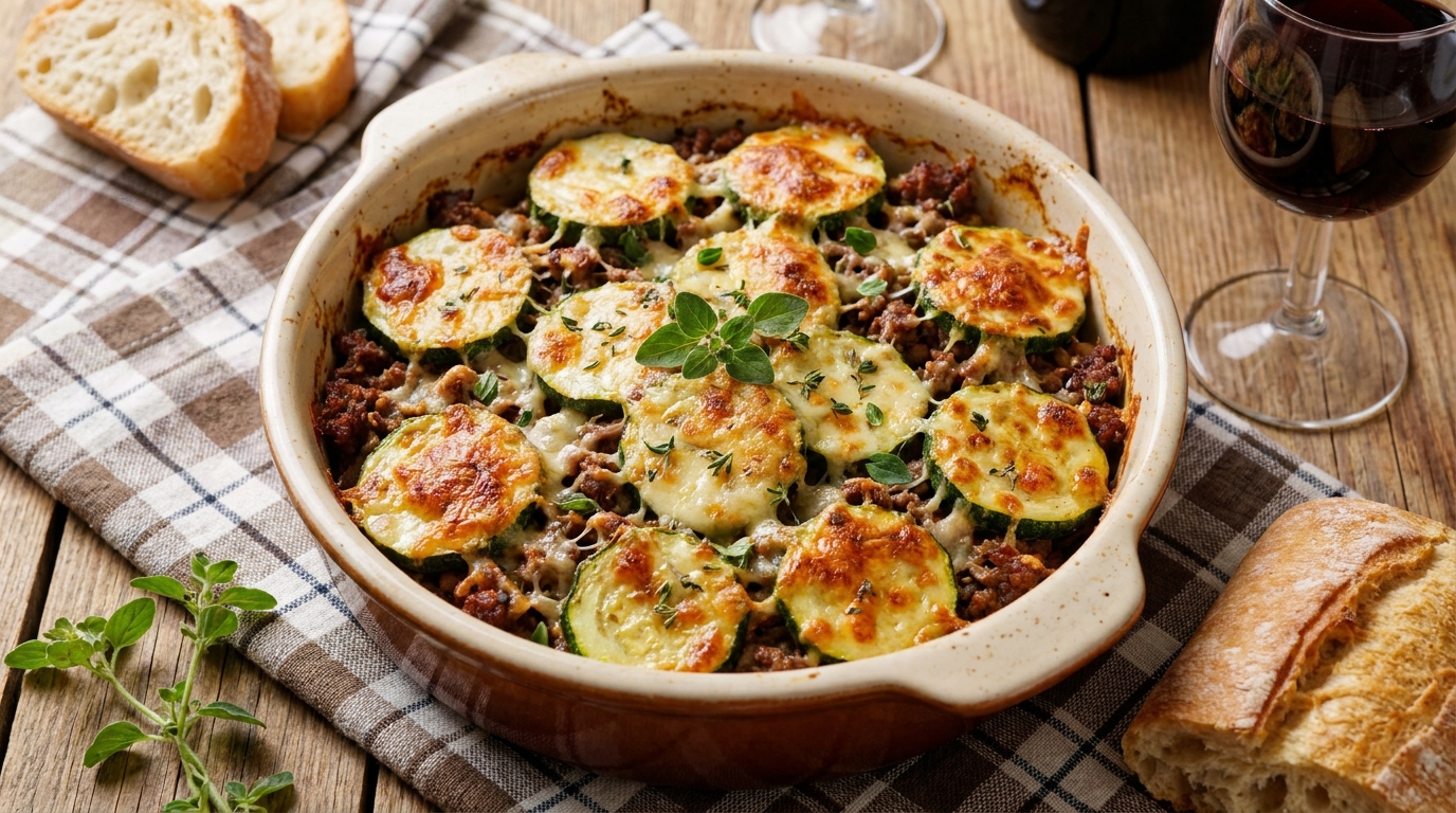 Кабачки кружочками в духовке с фаршем и сыром: пошаговый рецепт