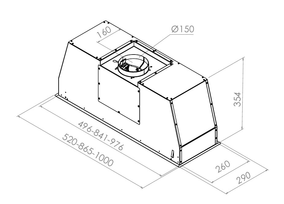 Вытяжка PANDO PRO/52 INOX V. 830 фото 3 в Ростове-на-Дону Вытяжка PANDO PRO/52 INOX V. 830 фото 3 в Ростове-на-Дону
