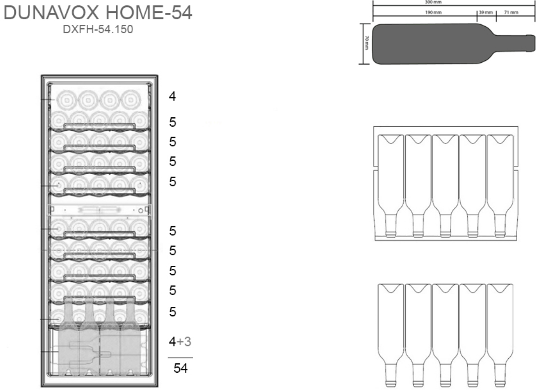 Винный холодильник Dunavox DXFH-54.150 фото 4 в Ростове-на-Дону
