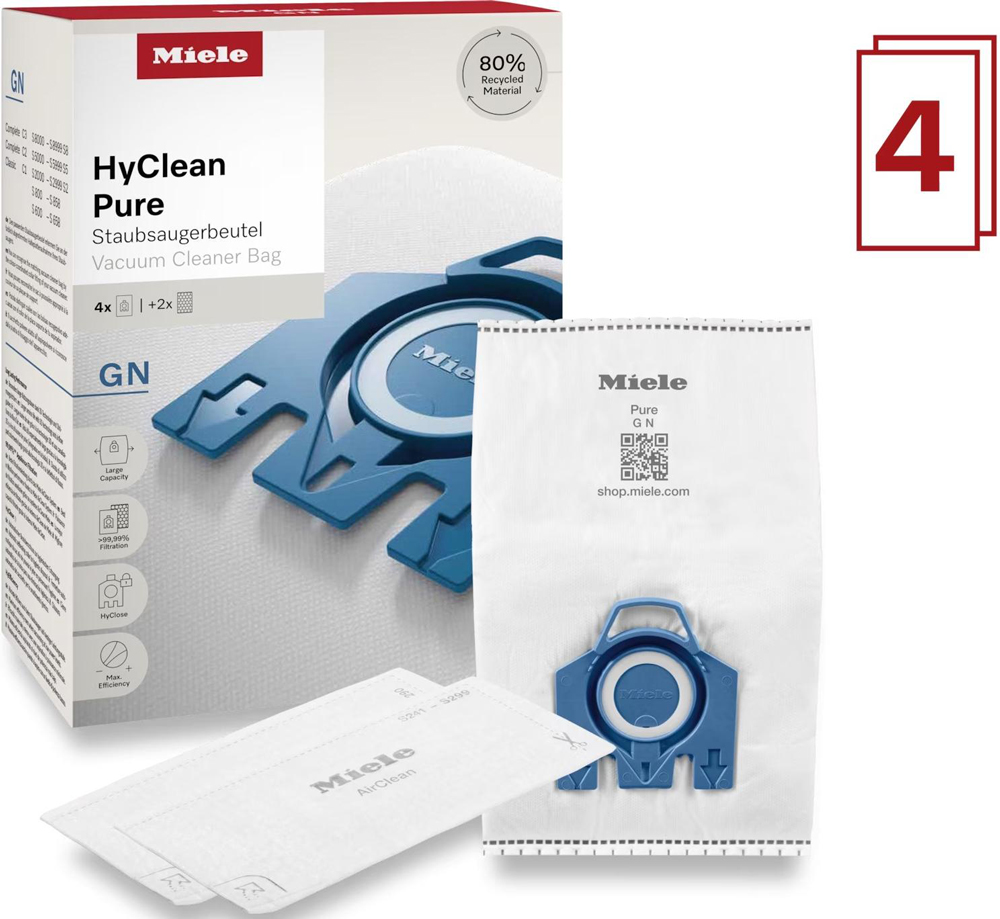 Мешки для пылесосов Miele GN HyClean 3D (4 мешка и 2 фильтра) PURE фото 1 в Ростове-на-Дону Мешки для пылесосов Miele GN HyClean 3D (4 мешка и 2 фильтра) PURE фото 1 в Ростове-на-Дону