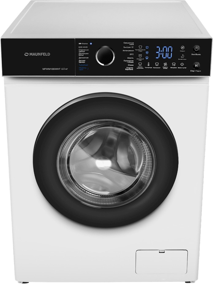 Стиральная машина c инвертором и паром MAUNFELD MFWM106IWHT фото 3 в Ростове-на-Дону Стиральная машина c инвертором и паром MAUNFELD MFWM106IWHT фото 3 в Ростове-на-Дону