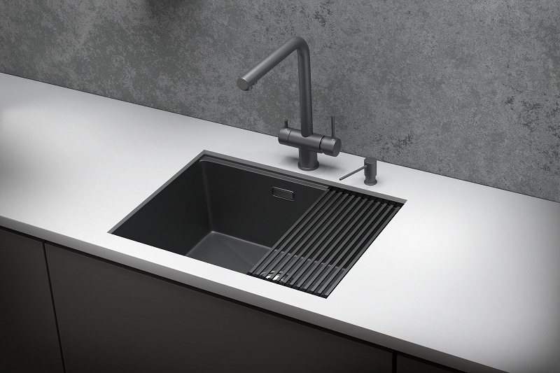 Мойка GRANULA Kitchen Space 6045U, ГРАФИТ МАТОВЫЙ фото 3 в Ростове-на-Дону