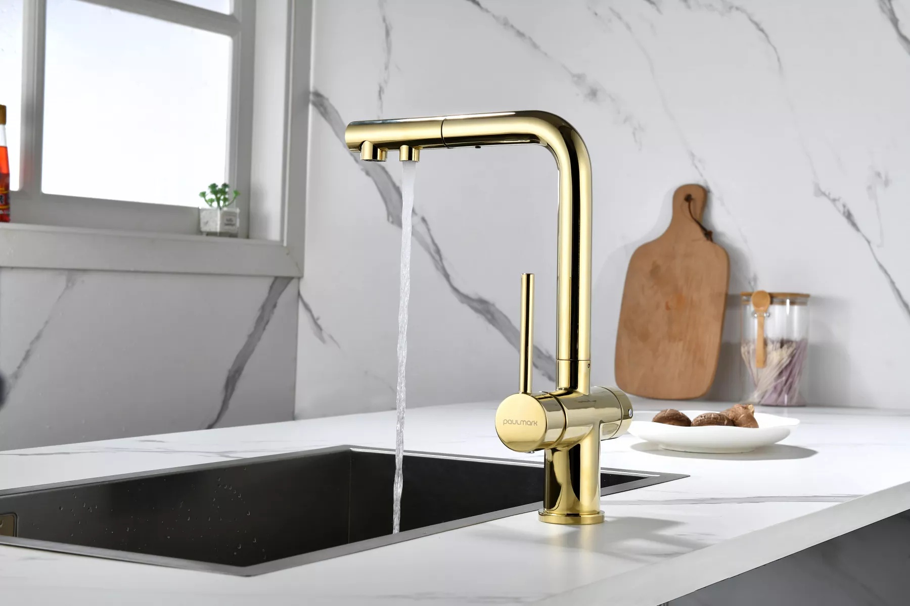 Смеситель Paulmark SERPENTINE Se213222-G золото фото 5 в Ростове-на-Дону Смеситель Paulmark SERPENTINE Se213222-G золото фото 5 в Ростове-на-Дону