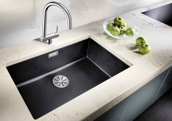 Мойка Blanco SUBLINE 700-U SILGRANIT отводная арматура InFino® в Ростове-на-Дону
