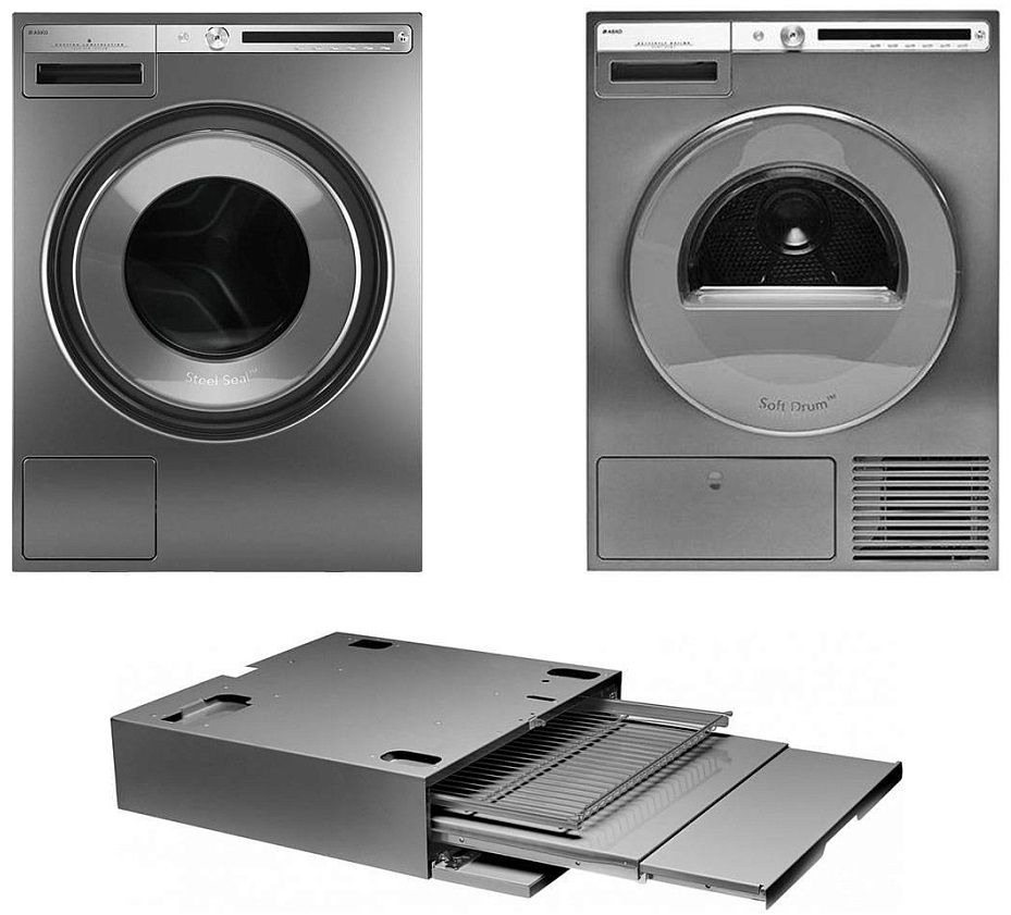 Asko Logic 12 (стиральная машина W4086C.T/3 + сушильная машина T408HD.T.P + выдвижная полка с корзиной HDB1153T) фото 1 в Ростове-на-Дону