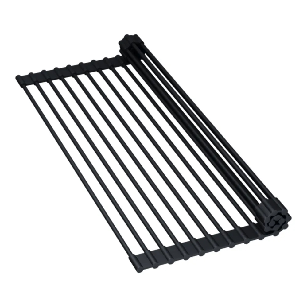 Ролл-мат для мойки черн. силикон ROLL-01-Silicone-BL(арт.4997006) фото 2 в Ростове-на-Дону