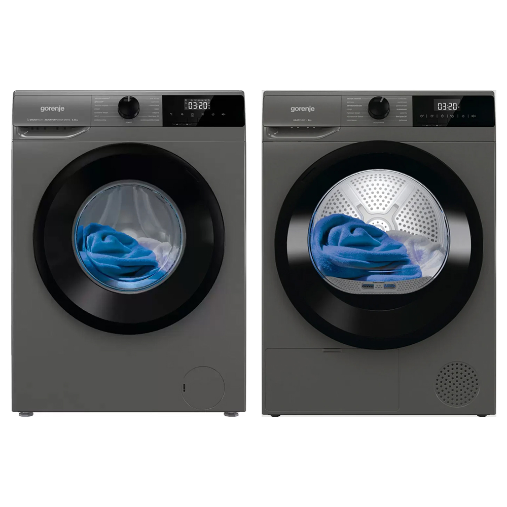 Gorenje (стиральная машина W2NHPI62SCSS + сушильная машина D2HNE82/C) в Ростове-на-Дону