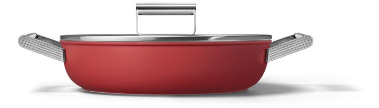 Глубокая сковорода с крышкой Smeg CKFD2811RDM фото 2 в Ростове-на-Дону