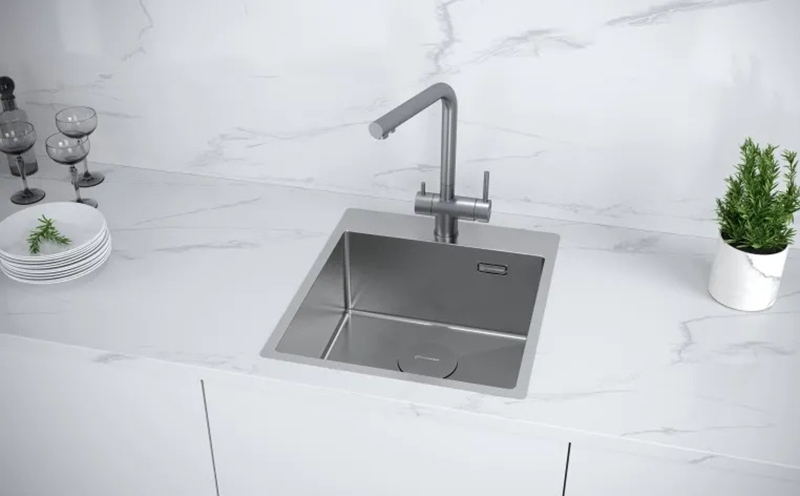 Мойка кухонная KUCHENSTERN WERK 45 505SS50 Нержавеющая сталь фото 2 в Ростове-на-Дону