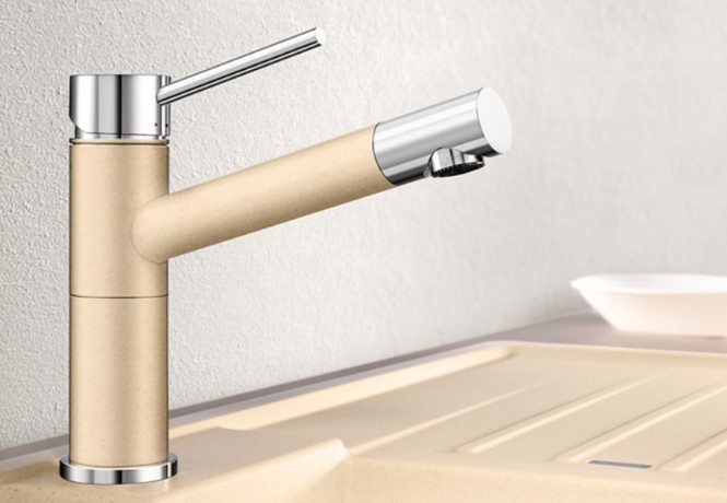 Смеситель Blanco Alta compact chrome/Silgranit фото 1 в Ростове-на-Дону Смеситель Blanco Alta compact chrome/Silgranit фото 1 в Ростове-на-Дону