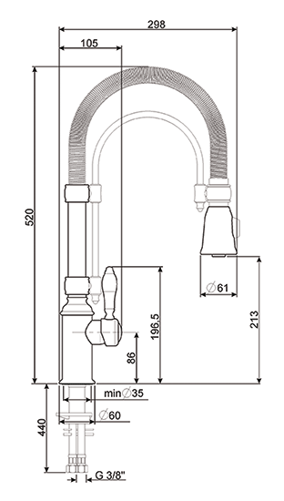 Смеситель Smeg MIDR7O-2 фото 2 в Ростове-на-Дону