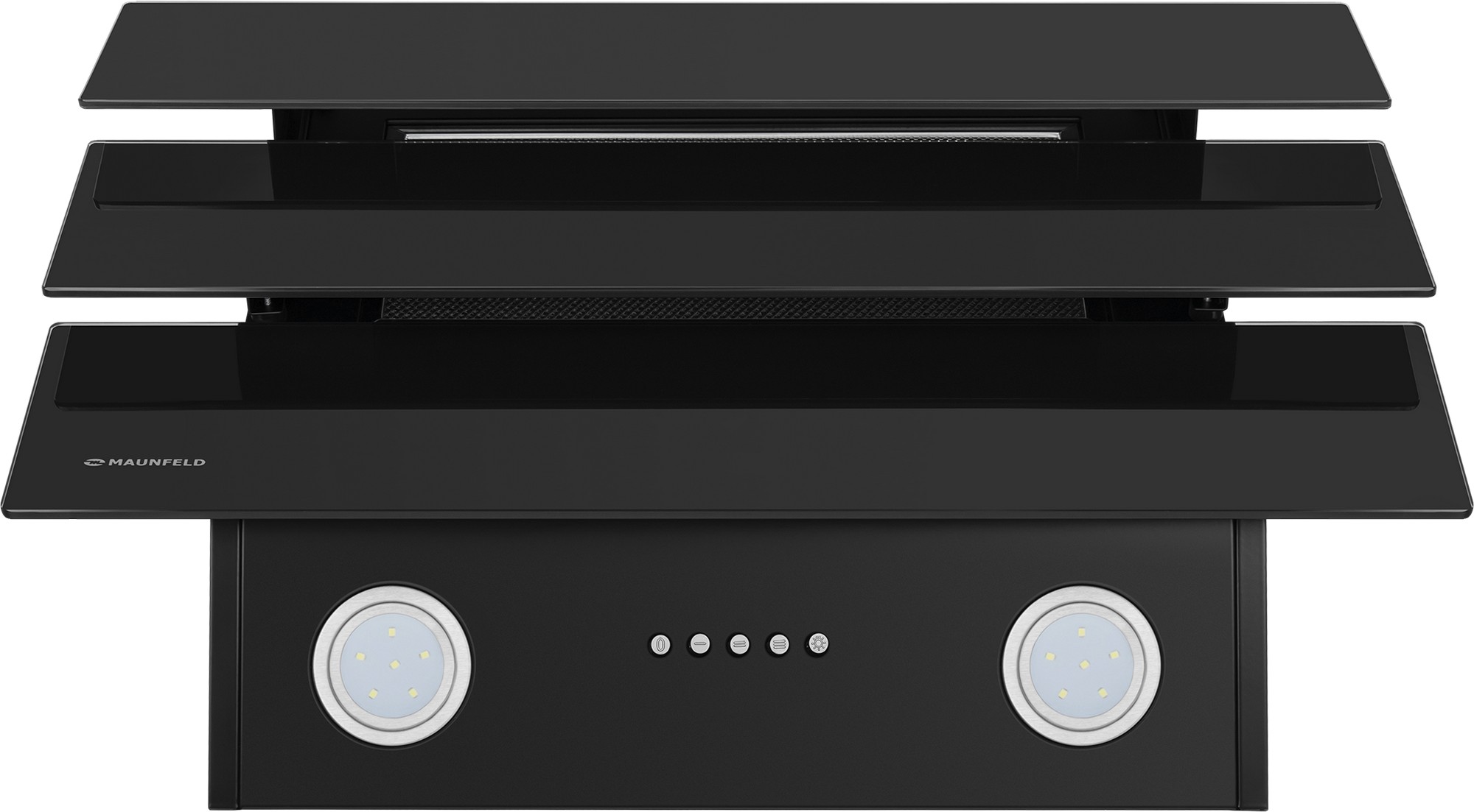Вытяжка Maunfeld CASCADA PUSH 60 Glass Black фото 3 в Ростове-на-Дону