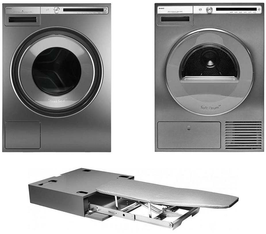 Asko Logic 8 (стиральная машина W4086C.T/3 + сушильная машина T408HD.T.P + гладильная доска HI1153T) фото 1 в Ростове-на-Дону